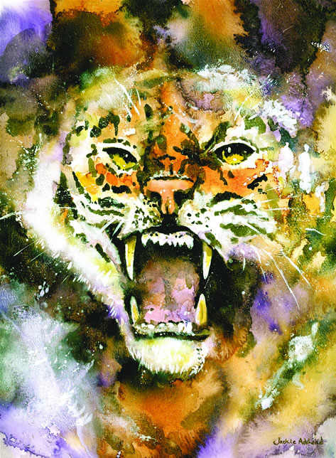 Spitting mad - 15 ½ x 11 ½ inches - Watercolour and gouache